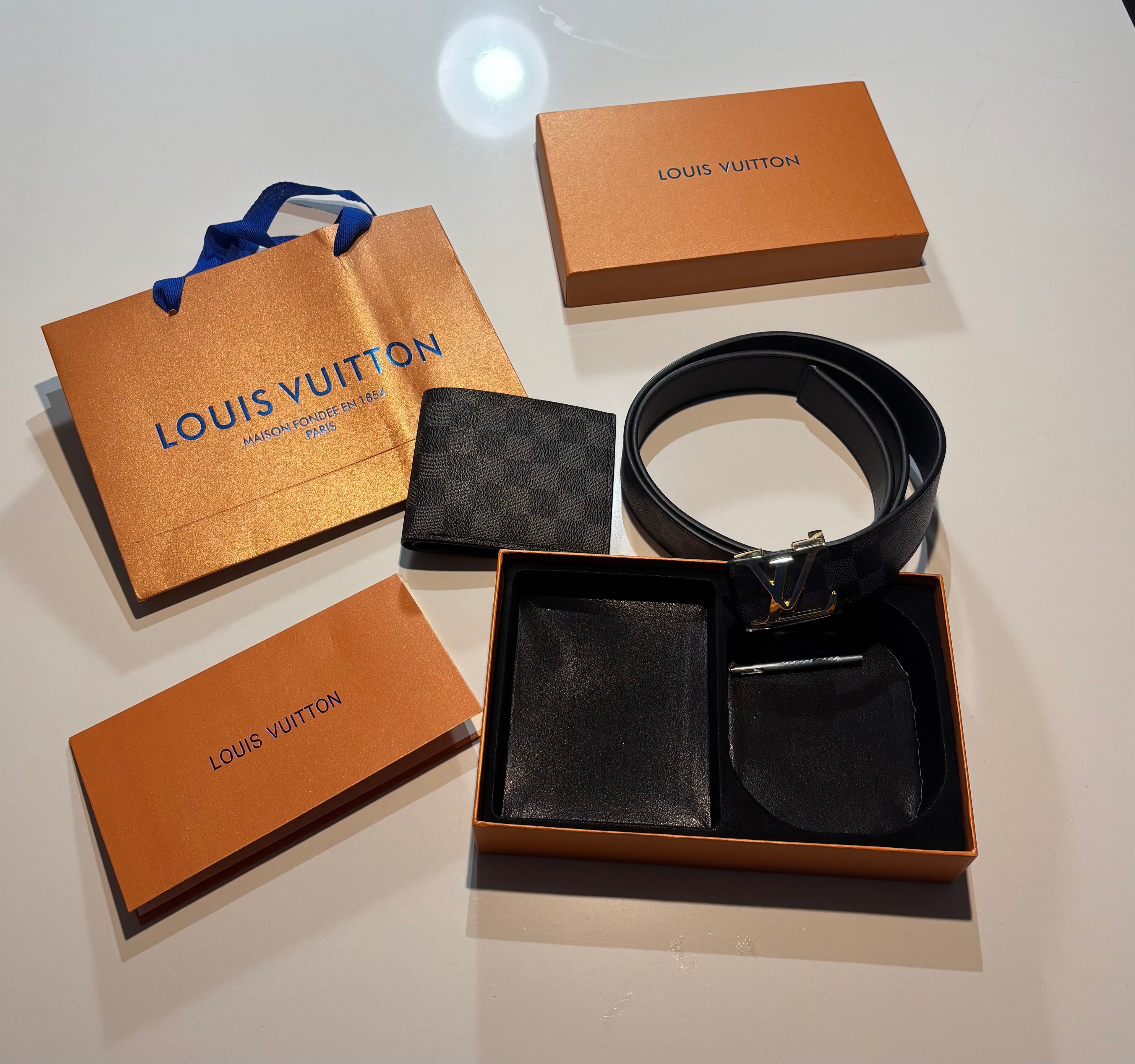 Louis Vuitton Belt & Wallet Set